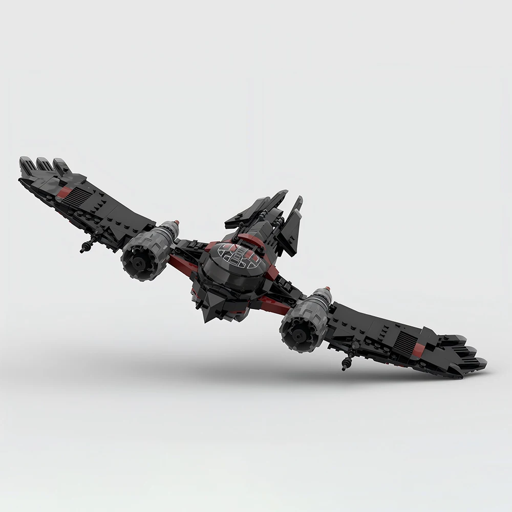 Décennie s de construction MOC Raven aqFighter pour enfants, série spatiale, modèle créatif, cadeau d'anniversaire et de Noël, nouvel an, ensemble de jouets de bricolage