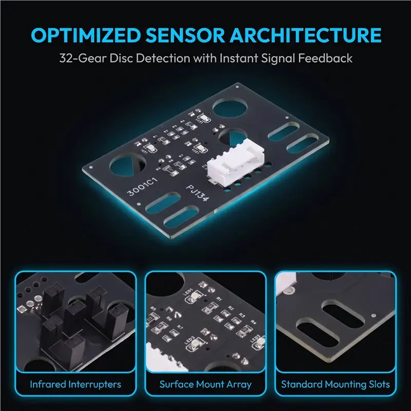 A64T-Balance Machine Accessories Photoelectric Sensor Position Sensing Board Position Sensing Board 32 Gear Disc Sensor