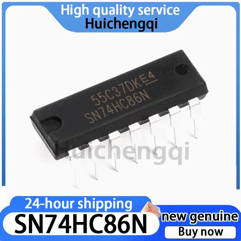 10PCS Original Genuine SN74HC86N Chip with Two Input Terminals and Four XOR Gates DIP-14 Logic Chip