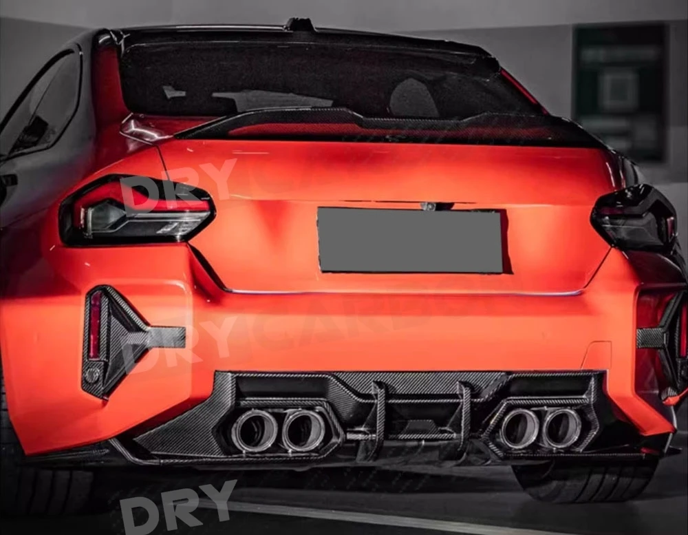 

Dry Carbon Fiber Rear Bumper Diffuser Spoiler For BMW 2 Series G87 M2 Coupe 2023+ FRP S Style Car Rear Diffuser Lip Body Kits