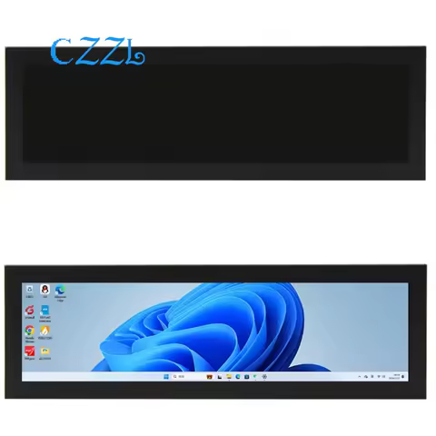 1PCS 8.8 inch HDMI strip display screen, computer secondary screen real-time monitoring monitor AIDA64 chassis DIY