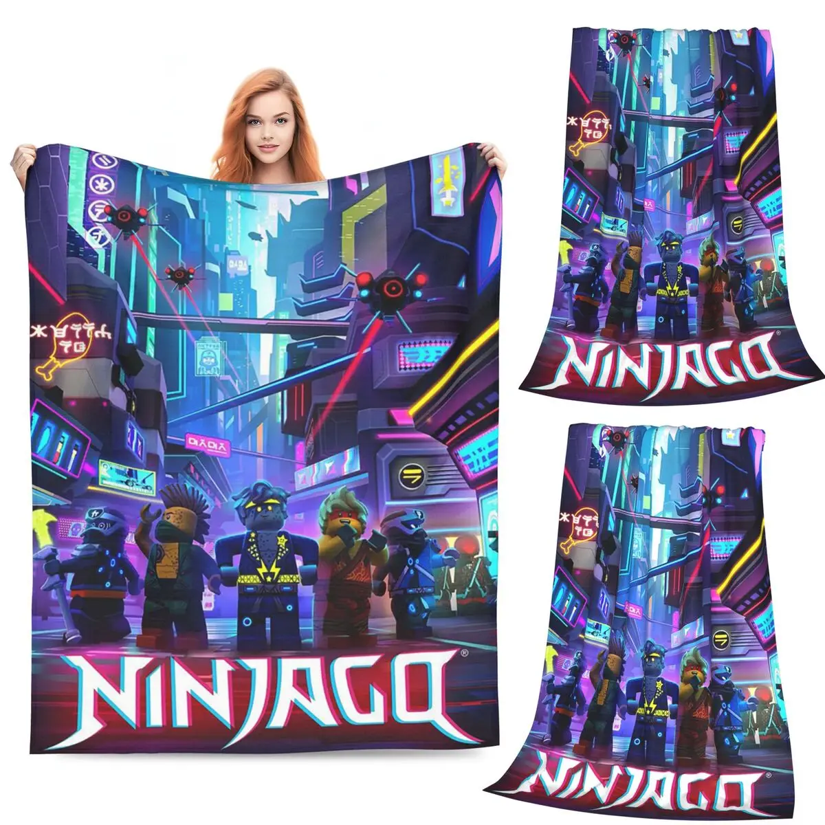 

N-ninjagos забавное одеяло, фланелевое одеяло для дивана, легкое одеяло для дивана, постельные принадлежности, офисные пледы, покрывало, одеяло