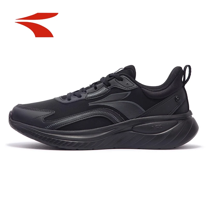 361 Men's Sports Shoes 2025 Spring Lightweight Shoes Leather Surface Waterproof Soft Bottom Shock Absorbent Running Shoes