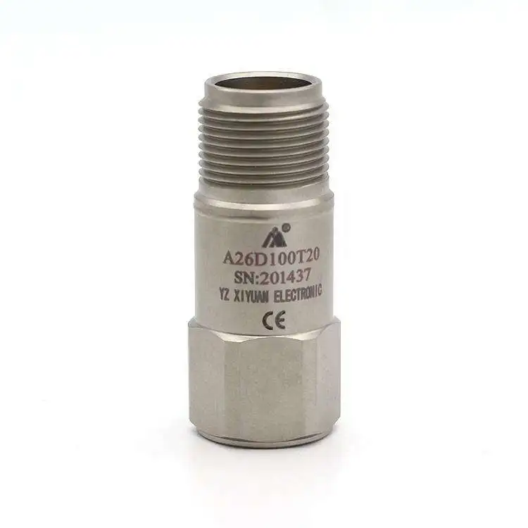 A26D100T20 Piezo Industrial Monitoring IEPE 100mV/g Top Exit Accelerometer Acceleration Sensor