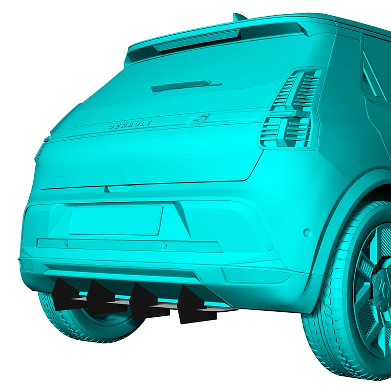 

Для Renault 5 E-Tech 2024, 2025 год, задний диффузор, бампер, спойлер, сплиттер, комплект кузова, аксессуары