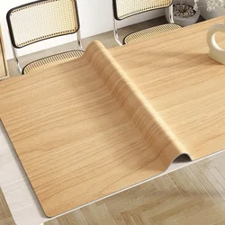 Imitation Wood Grain Ining Table Mat Advanced Anti-slip Soft Mat PVC Wash-free Waterproof Oil-proof Anti-scalding TV Cabinet Mat