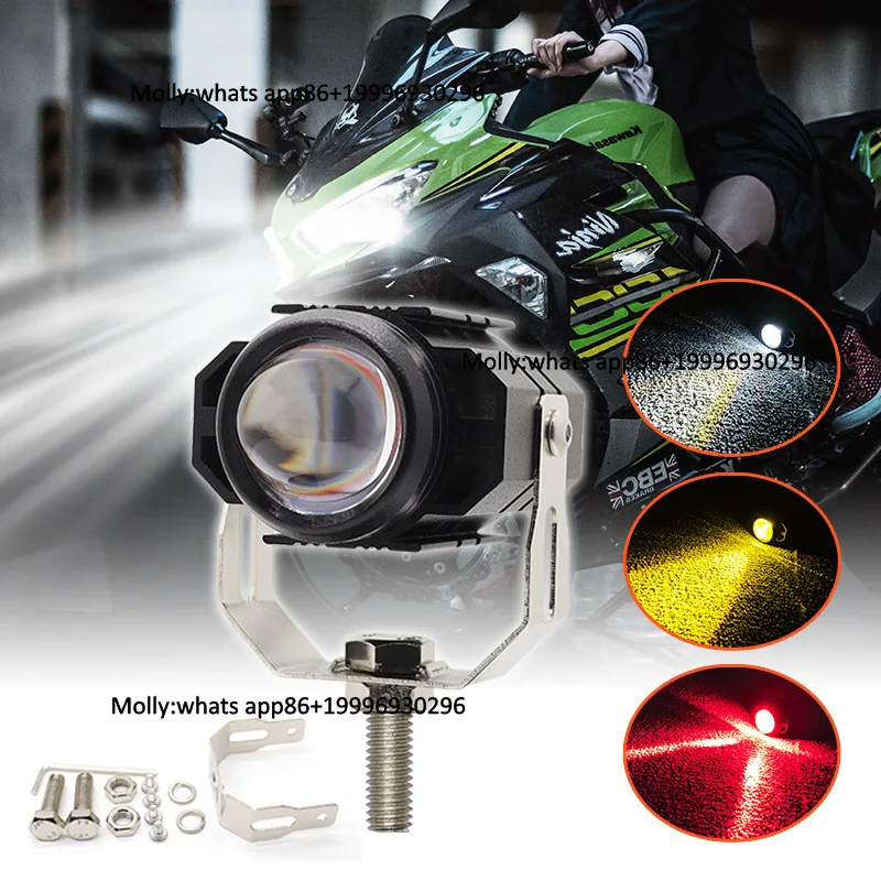 Hot-Selling Misun 50W-DYL-WY LED External Lens Spotlight for Front Position Motorcycle A-Pillar Bumper Guard Grille Modification
