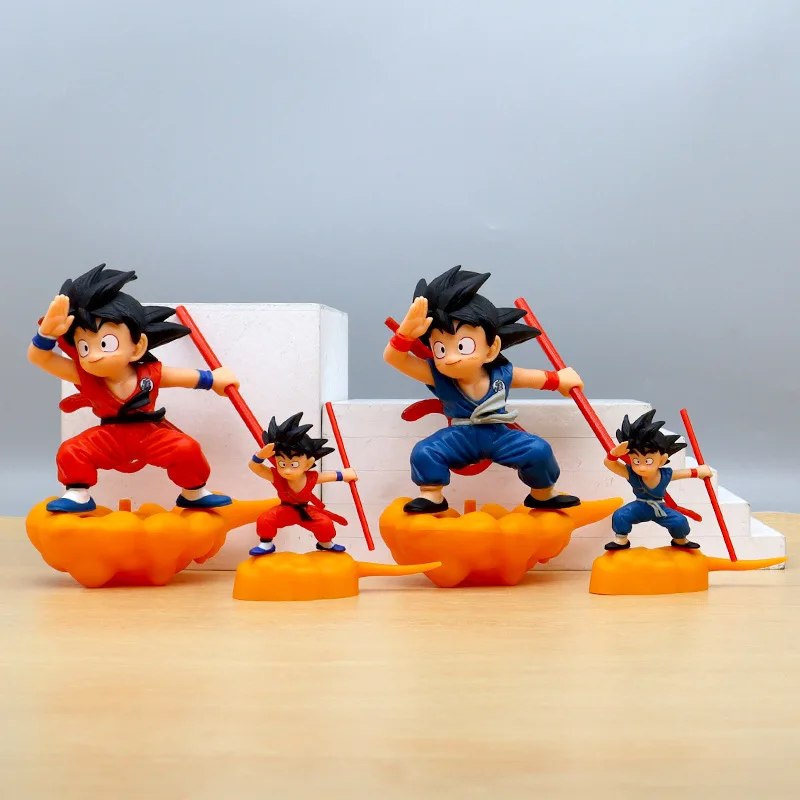 Dragon Ball Anime Figure Sun Goku Action Figure Young Flight Same Style Tendon Douyun Pvc Statue Collection Model Kid Doll