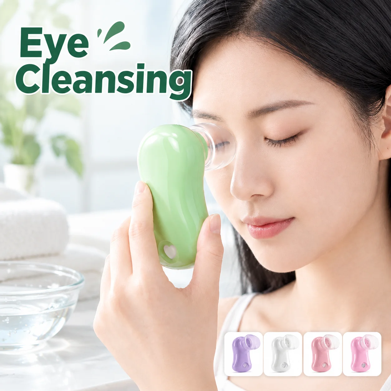 Portable Eye Wash Cup Silicone Eye Rinse Irrigation Cleaner Handheld Travel Eye Care Tool for Dry Tired Eyes