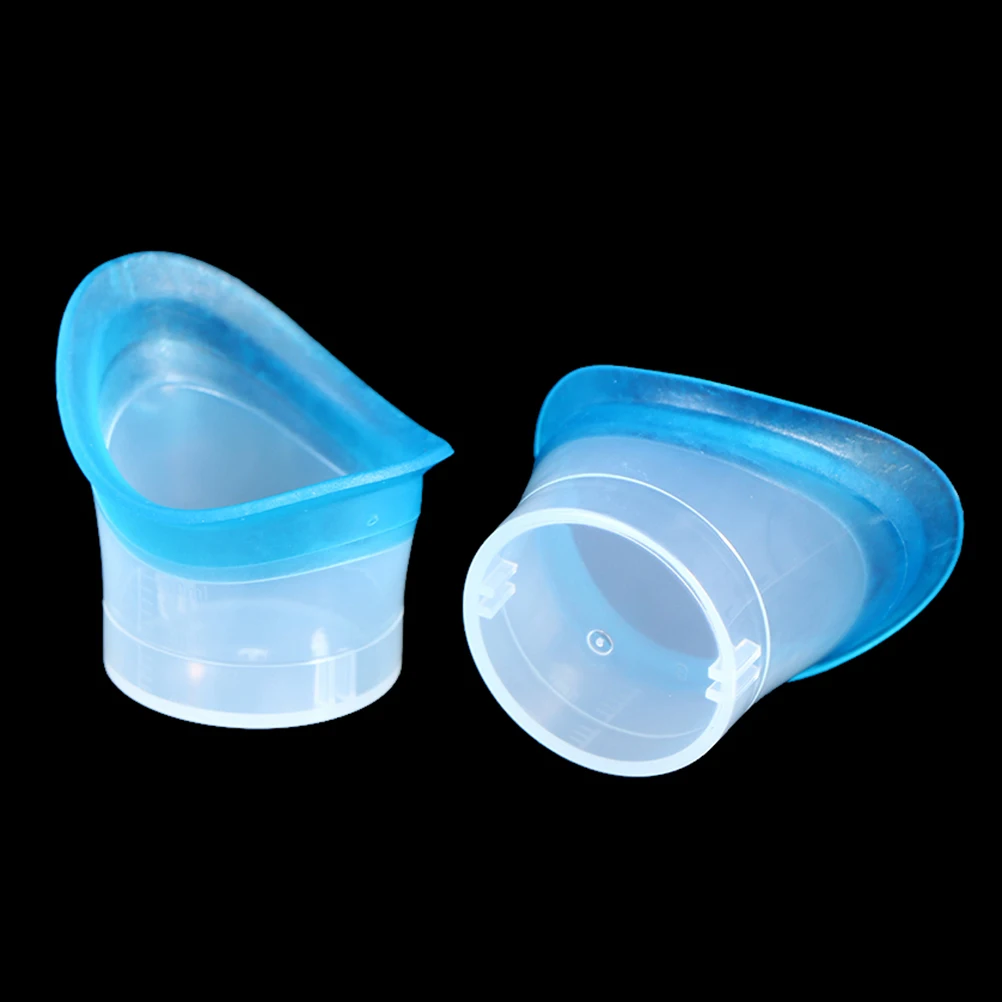 2pcs Eyewash Cup Silicone Resuable Soft Eye Bath Cup Eye Wash Cup for Elderly Women Men Children