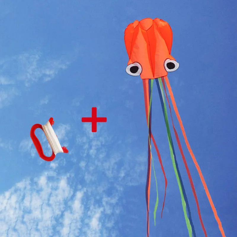 Kite Kite Accessories Outdoor Sports Kids Gifts Large    Foldable Big Octopus With 30m Flying String