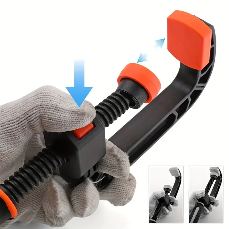 B08B-F Clamps 2 Inch Plastic Bar Clamp Set(4-Pack) For Woodworking, Metalworking DIY,Light Duty Projects Work