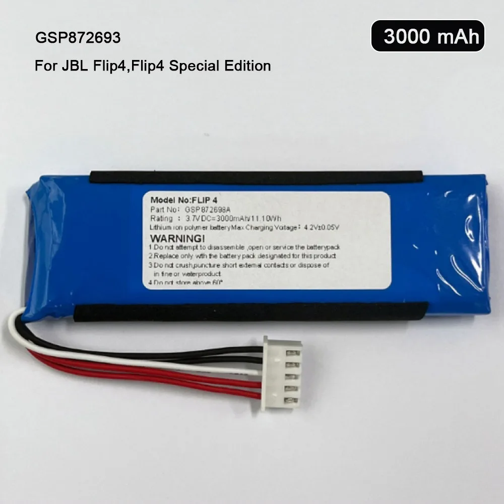 Cameron Sino 3000mAh Wireless Speaker Battery GSP872693 01 for JBL Flip 4, Flip 4 Special Edition - 44