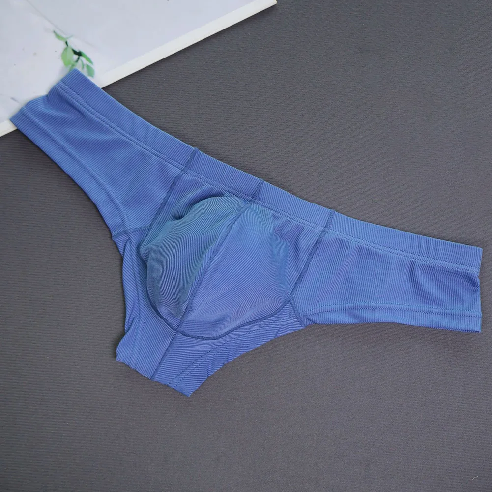 

Мужские мягкие эластичные открытые трусы с половиной ягодиц с низкой посадкой, однотонные летние мужские трусы для геев, U-образная выпуклая сумка, мужское сексуальное нижнее белье