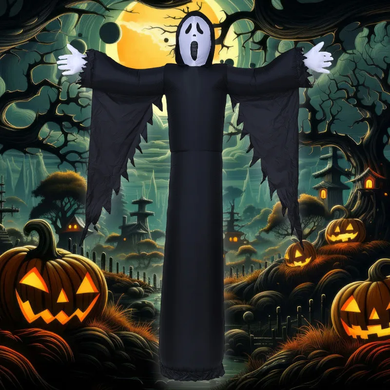 

Suitable for Amazon Halloween inflatable 3.6 meters led light nigger air model funny Halloween decorations, inflatable air model