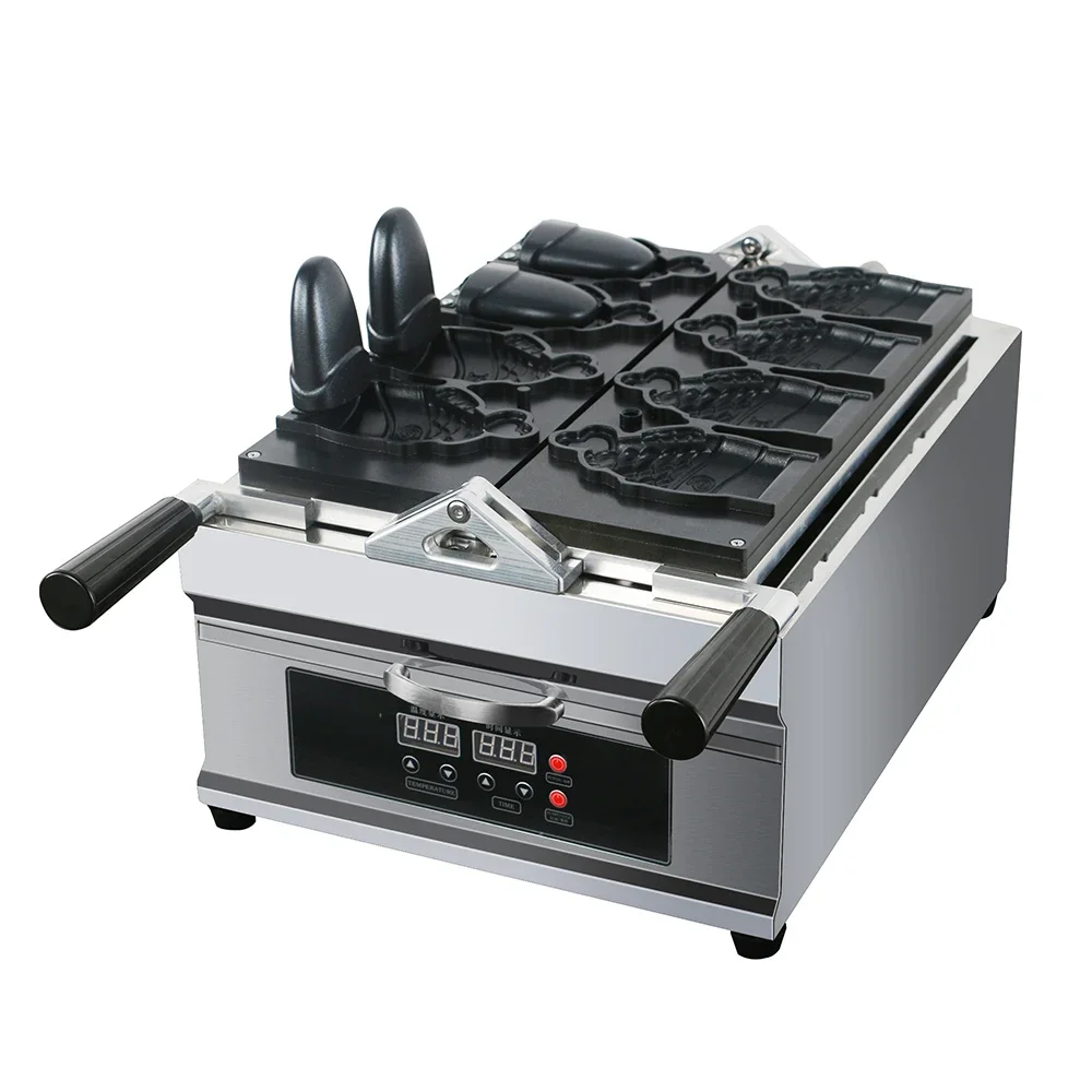 

-Commercial Non-stick Open Mouth Taiyaki Maker Ice Cream Cone Taiyaki Waffle Maker Machine