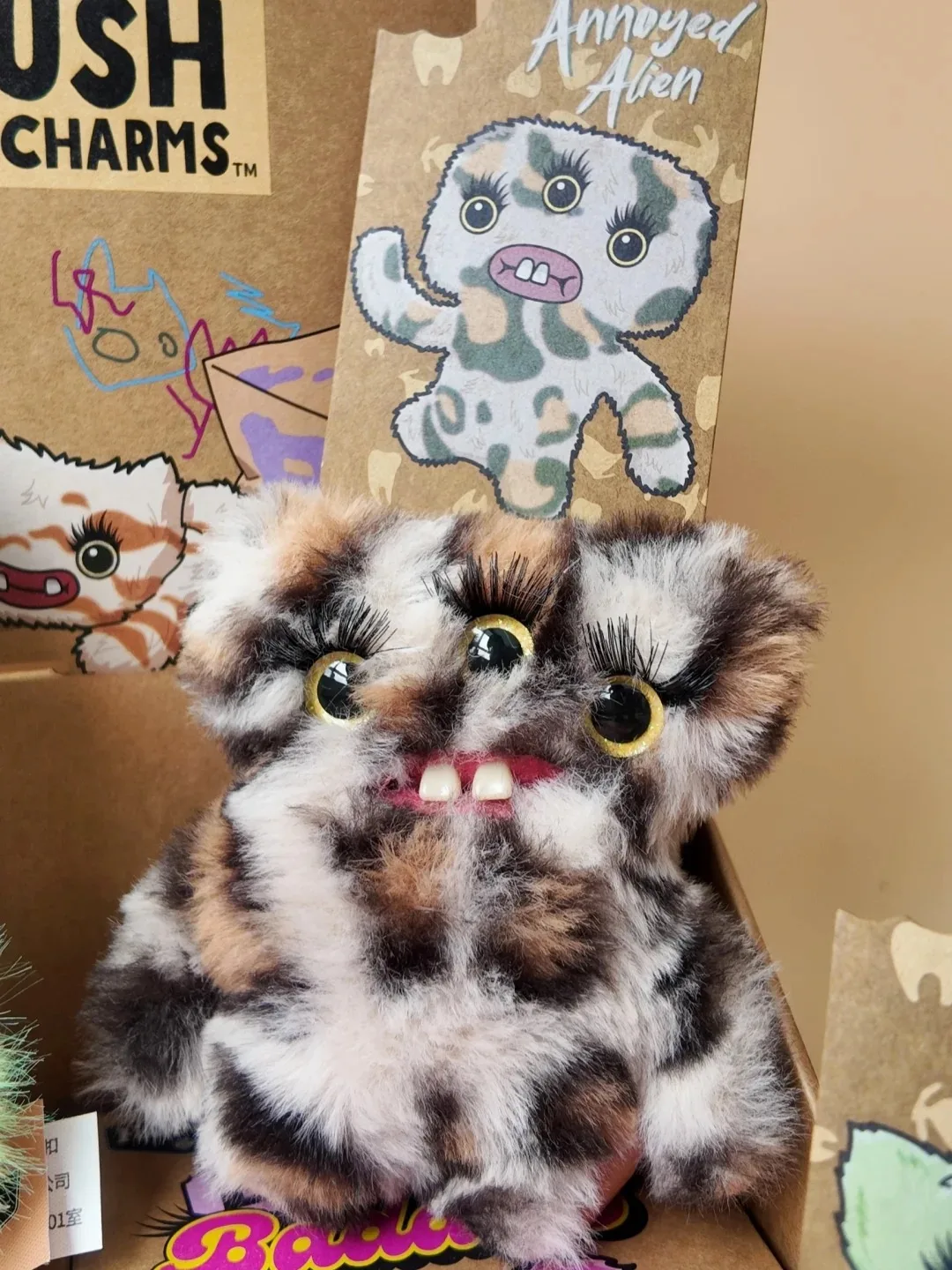 Original Fuggler Schlüsselanhänger Plüschtier Baby Baddies Blind Box 10cm Taschenanhänger Lustiges Trendiges Spielzeug Schlüsselanhänger Geburtstagsgeschenk – Detail 5