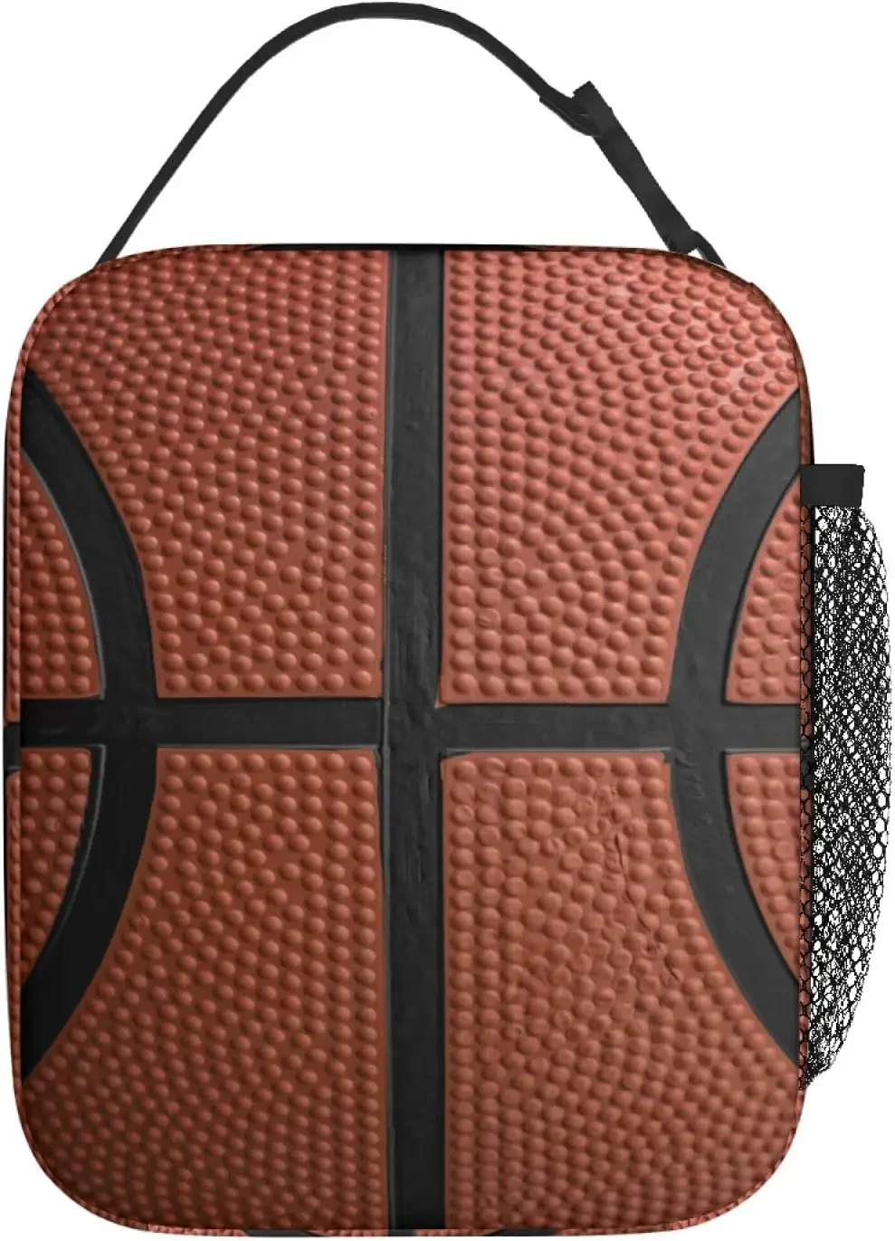 Basketball Lunch Bag for Women Men Insulated Reusable Lunch Box for Work Office School Picnic Portable Bento Tote Bag Cooler Bag