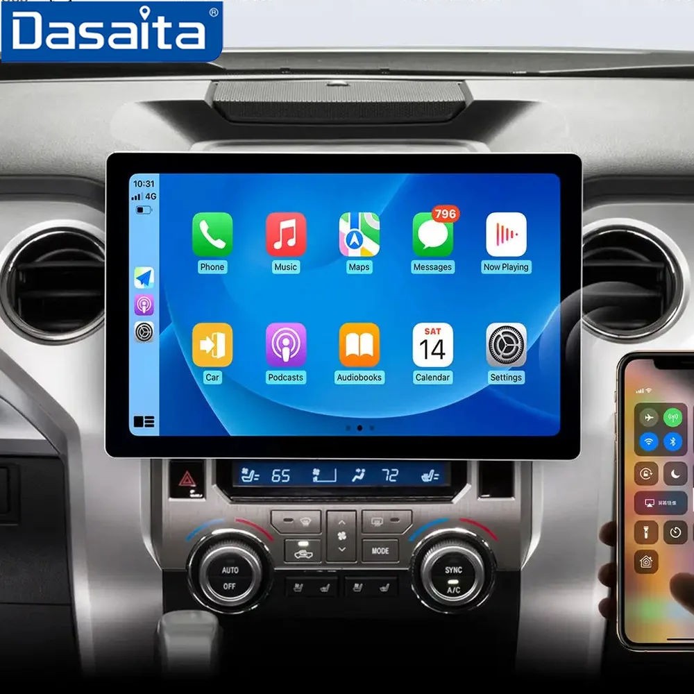 

Dasaita G12 Universal 2 Din 13.1" Qualcomm 665 QLED Screen LTE /GPS Carplay Android Auto Radio Multimedia Car Stereo