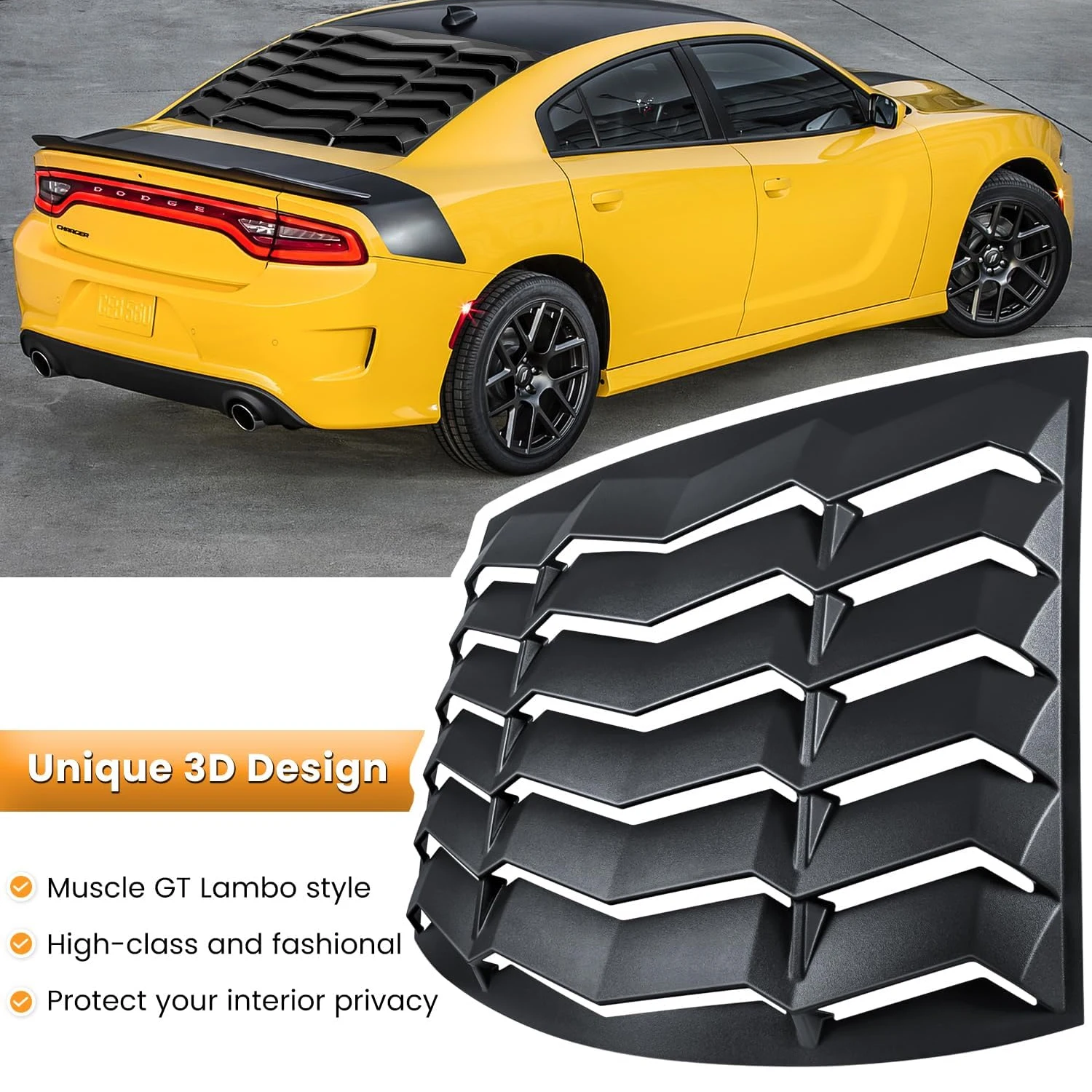 Для Dodge Charger 2011-2024 SXT GT R/T Scat Pack SRT Hellcat Widebody Redeye Daytona Солнцезащитный козырек на лобовое стекло (матовый черный)