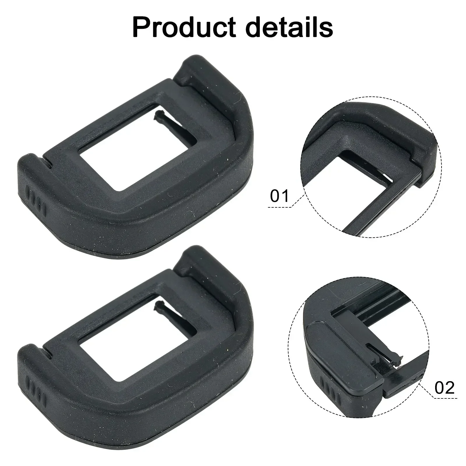 Kit Eyecup Cover Rubber Accessories For Canon 600D 500D 300D 2pcs Viewfinder Eyepiece Durable High Quality