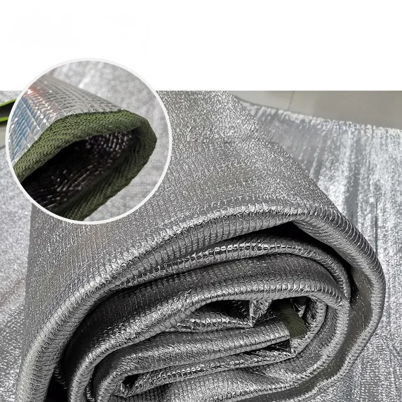 Camping Mat Foam Foil Blanket,Camping Pad Insulating Foil Mat Sleeping Tent Pad Thermal Aluminum Camping Mat for Reflecting Heat