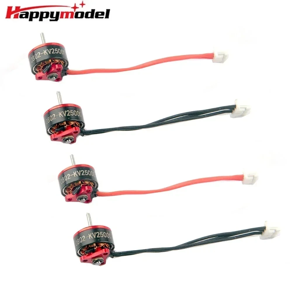 Hot 4PCS Happymodel SE0802 0802 1-2S 16000KV 19000KV 22000KV 25000KV Brushless Motor for Mobula7 Snapper7 Mobula6 RC Quadcopter