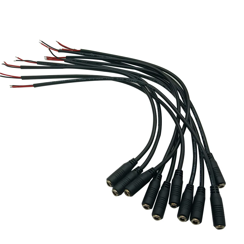 16AWG 2PIN 5.5x2.1mm / 5.5X2.5mm Power Plug DC Male Female Cable Wire 30cm Connector Adapter Socket Jack For LED Strip Light