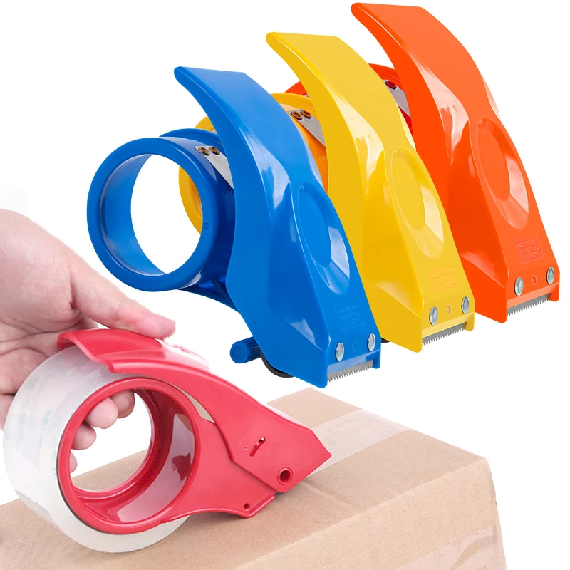 50mm Adhesive Roller Tape Cutter Dispenser Case Sealing Machine Manual Sealing Device Baler Durable Box Sealer Cutting Machine