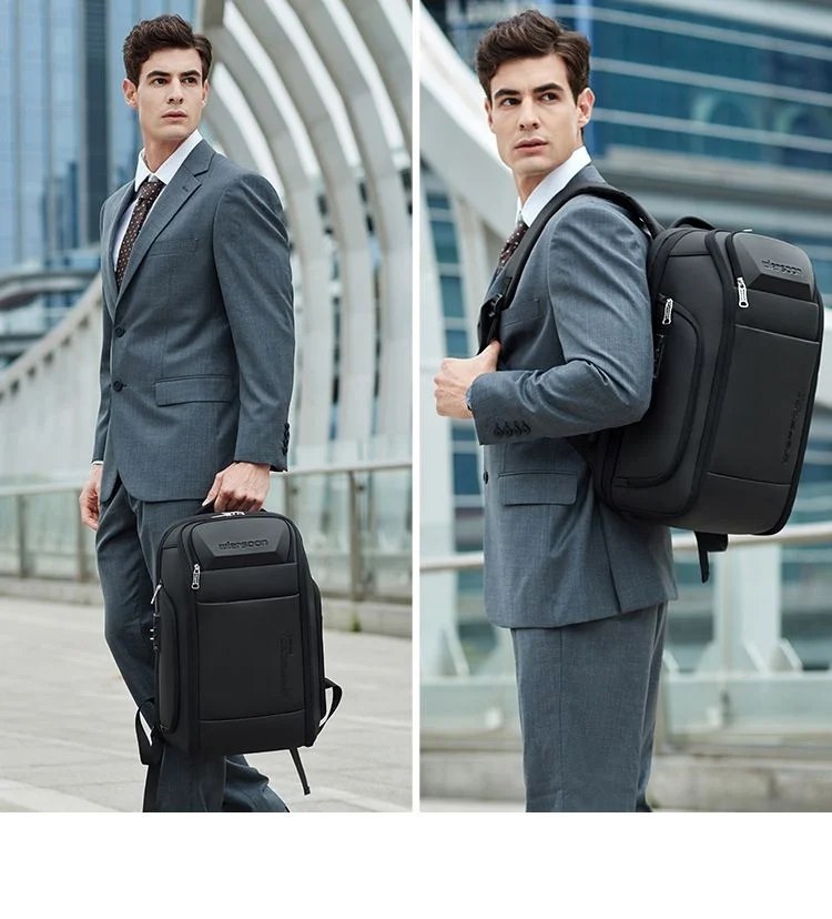 35-l-Business-Rucksack für Herren, wasserdichter Rucksack, große Kapazität, Geschäftsreise, multifunktionale Passwort-Anti-Diebstahl-Laptoptasche – Detail 4