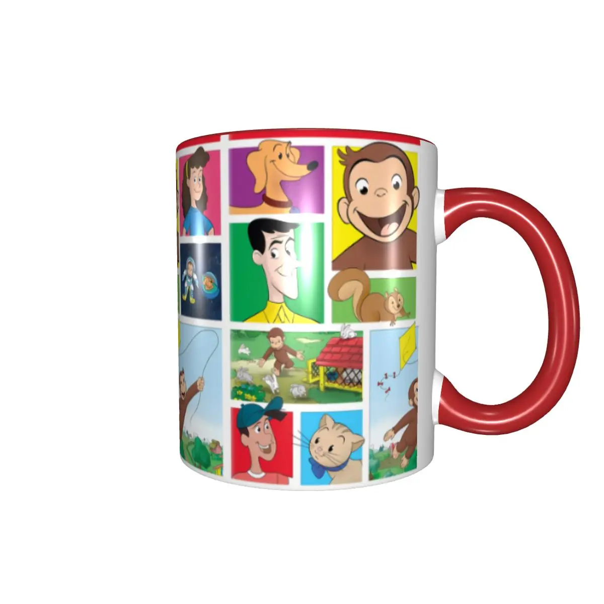 Cartoon Curious Georges Funny TV Monkey Anime Coffee Mugs DIY Ceramic Milk Tea Cup