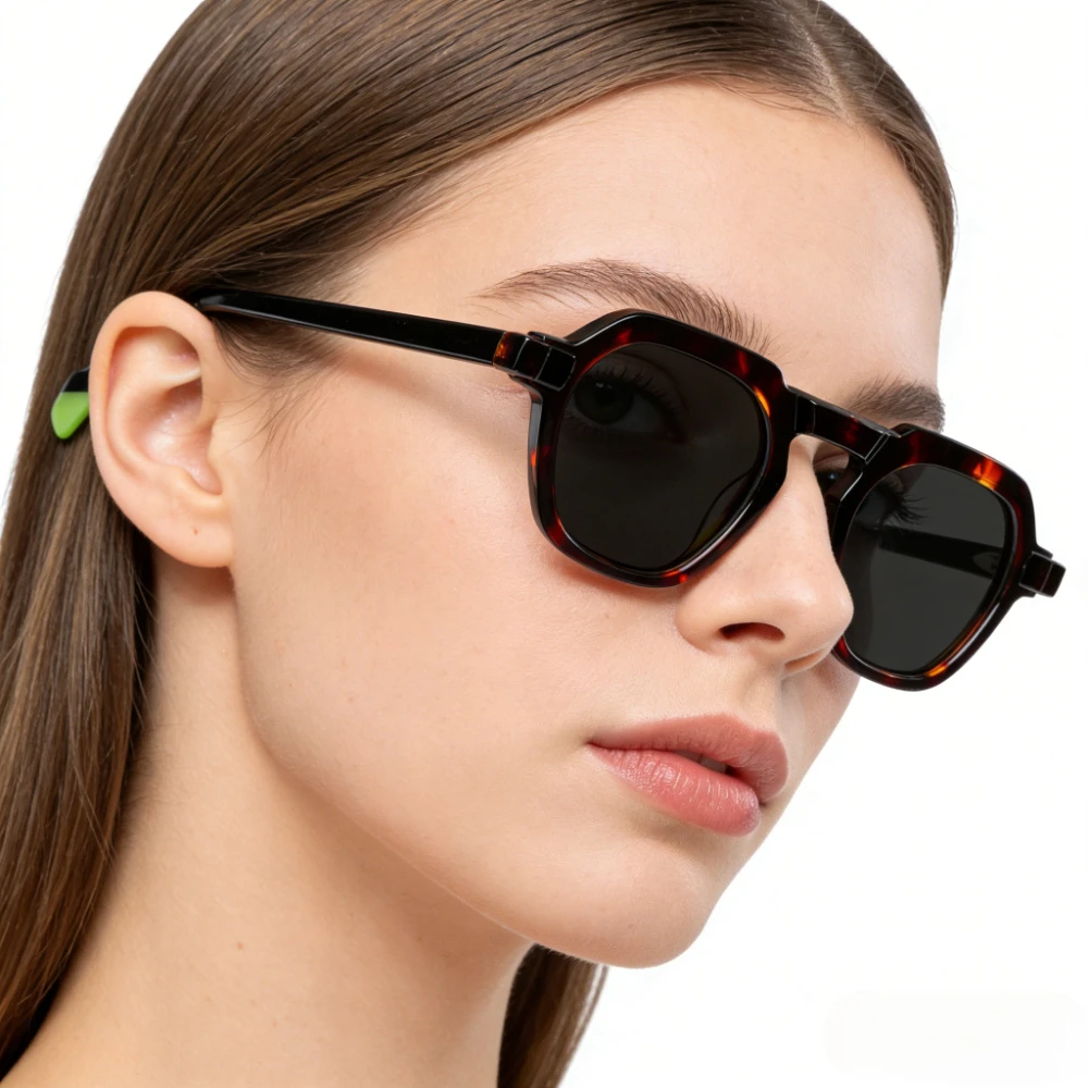 

Новые женские солнцезащитные очки 2026 года в корейском стиле, винтажные, с ацетатной оправой, для улицы, высококачественные, поляризационные, с защитой UV400