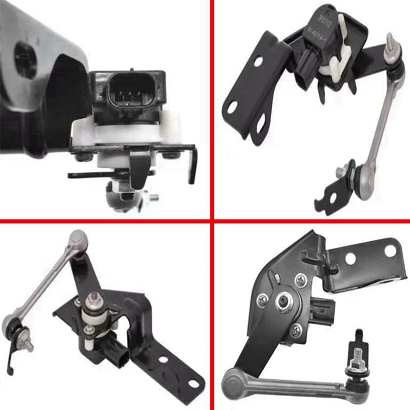 

4Pcs/Set Front 8651A064+Rear 8651A065 Headlight Leve Bracket Body Height Sensor For Mitsubishi Pajero Montero 4 IV V8 V9