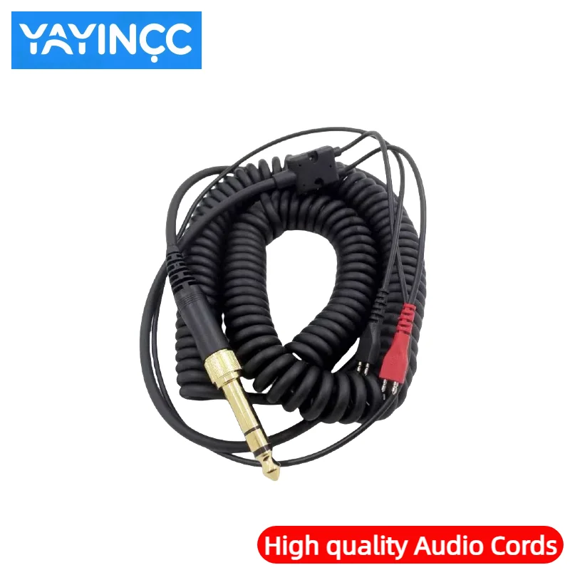 Yayinc cabos de fone de ouvido enrolados com mola, para sennheiser hd25 HD25-1 HD25-1 ii HD25-C HD25-13 hd 25 cabos de substituição