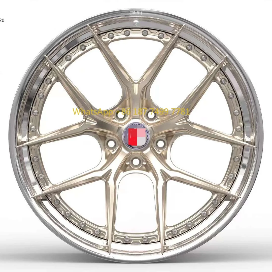 

Customized 18-24 Inch Forged Alloy Wheels New 20mm ET 100mm Two-Piece Design Perfect Fit for Passenger Cars