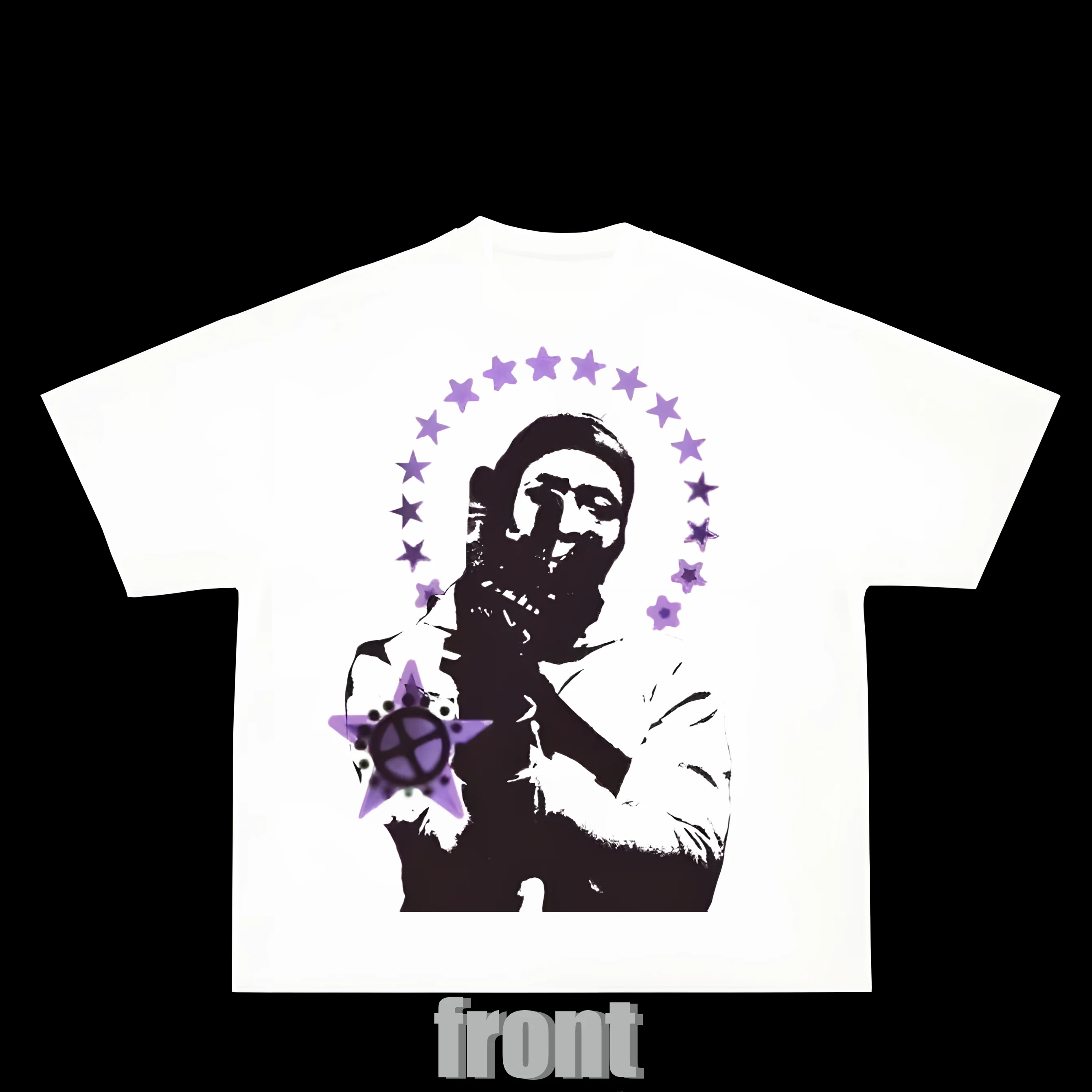 

2025 American retro loose street figure pattern printed T-shirt for men and women Y2k fashion round neck short sleeved T-shirt