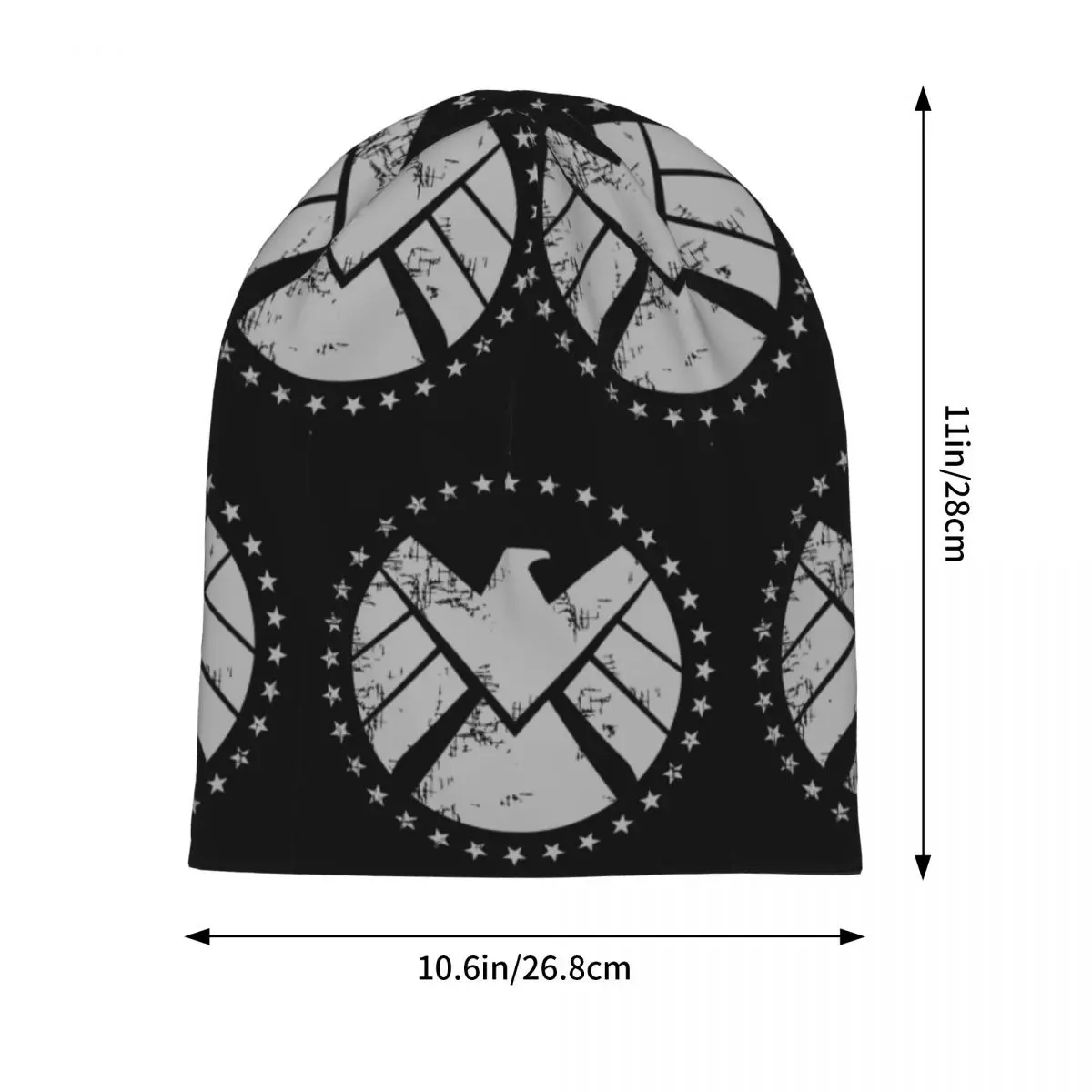 Shield Agent Training Skullies Beanies Hats Warm Autumn Winter Outdoor Cap Knitted Bonnet Caps for Men Women Adult