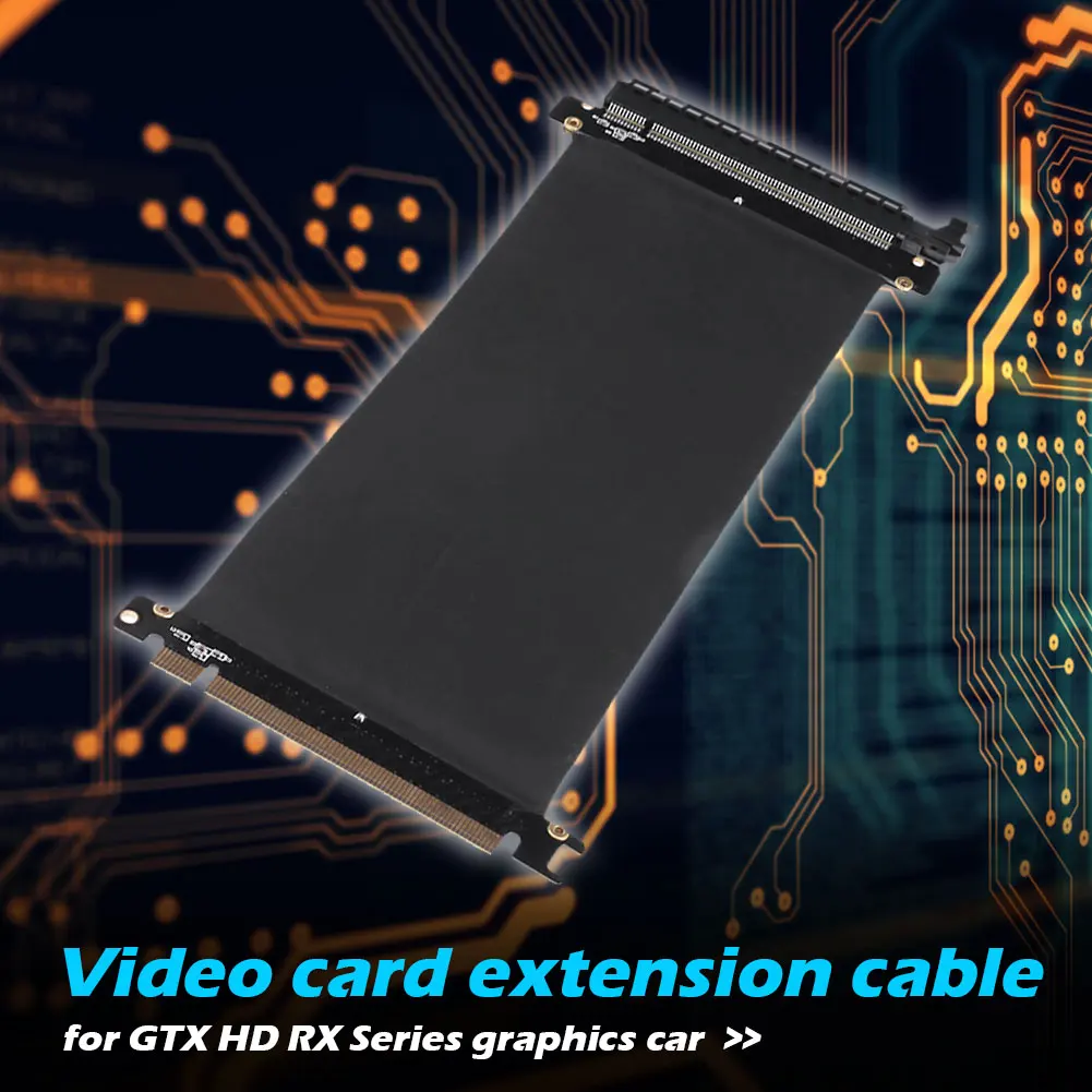 

Удлинительный кабель PCIe, пластиковый металлический удлинитель видеокарты PCIe 3,0, гибкий ленточный удлинитель Riser Card