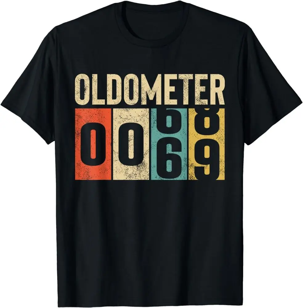 

Fun 69 vintage odometer 69th birthday gift Unisex T-shirt Comfortable breathable short sleeve crew neck unisex shirt