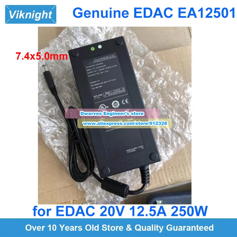 

Genuine EA12501Q-200 Ac Adapter EDAC 20V 12.5A 250W Power Supply for Hp Docking Power Station