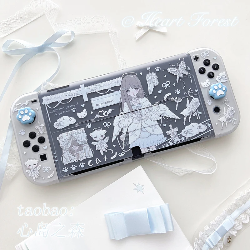 Original Design Mädchen Herz Engel Nette Subline Schalter Schutzhülle Oled Soft Shell Ns Y2k Mädchen Anime Animation Peripherie