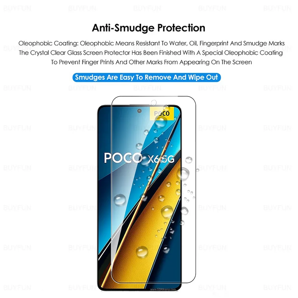 For Poco X6 5G Glass 6in1 Tempered Glass Camera Film Little X 6 X7 Pro X7Pro X6Pro PocoX6 PocoX7Pro PocoX6Pro Screen Protector