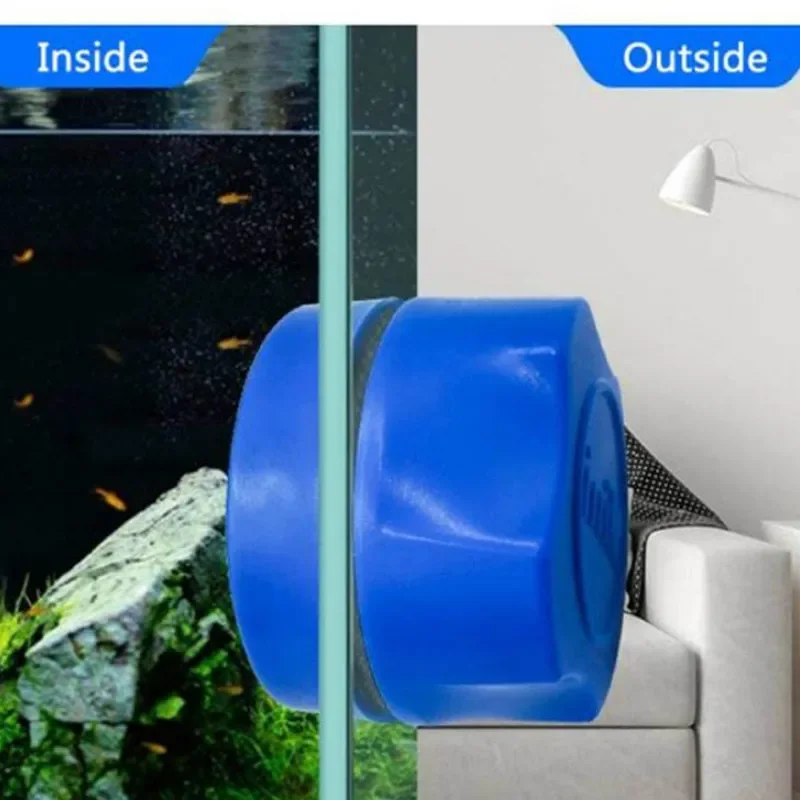 Aquarium Cleaning Magnet Fish Tank Clean Glass Scrubber Tool Double-Sided Algae Moss Removal Suspension Scraper