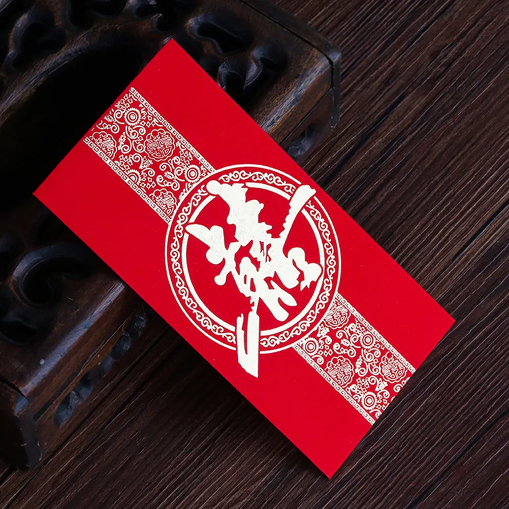 

120Pcs Chinese Wedding Red Envelopes Premium Thick Paper Lucky Money Packets for Marriage Ceremony Gift Giving Engagement