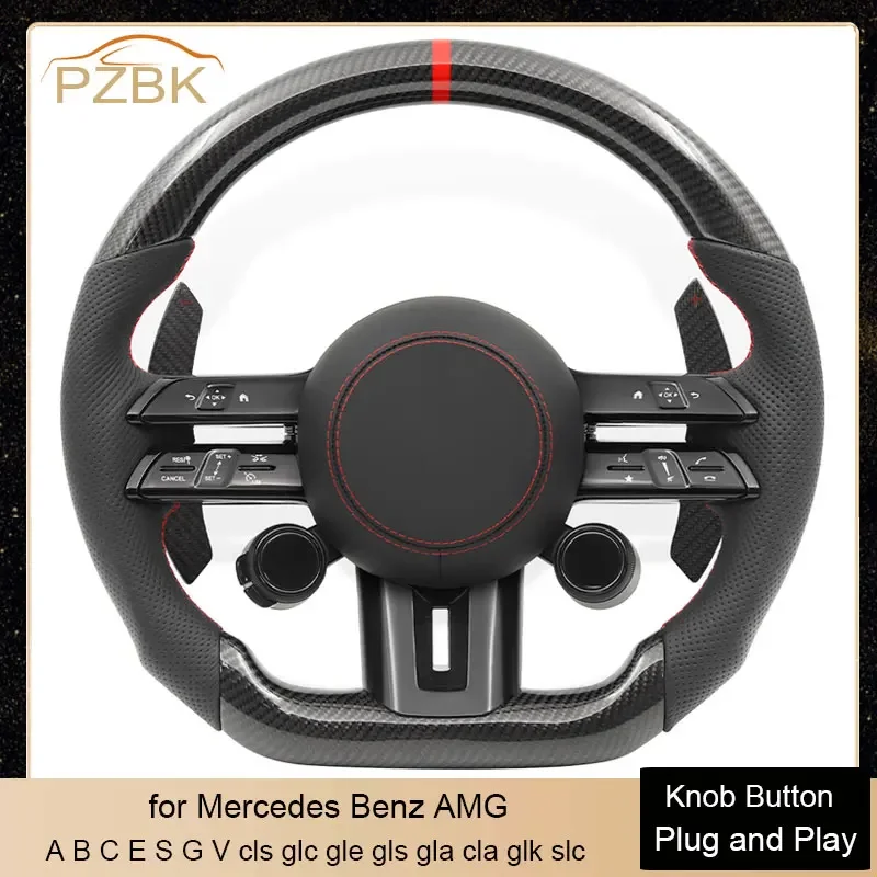 

Карбоновый руль Dynamic Select Button Style для Mercedes Benz AMG W204 W205 W212 W222 C63 C43 W221 GLE Glc Gle Gls Gla Cla