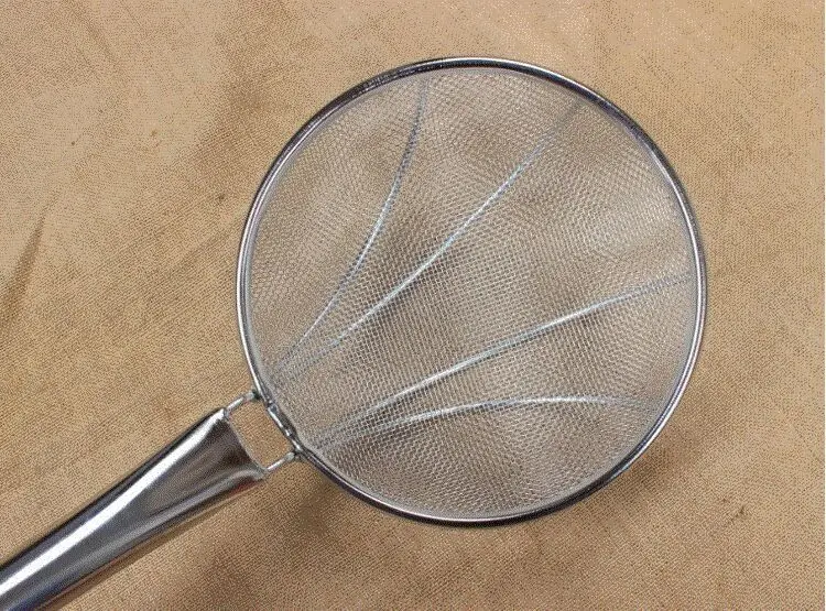 1PC Dia 20-32cm Stainless Steel Strainer Filter Net For Noodles