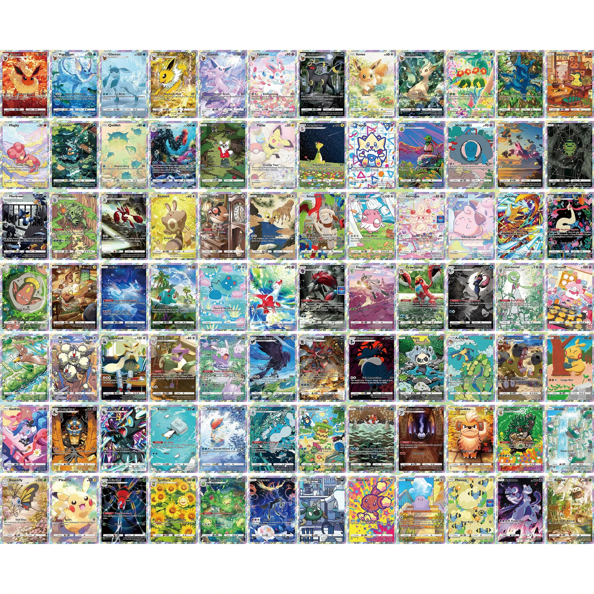 1 Box Eevee Umbreon Latias Gyarados Mewtwo English Pocket Series Random Flash Card Game Anime Collection Cards Gift Toy