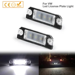 Voor Vw Golf4 Golf5 Lupo Polo Passat Auto Achter Hoge Helderheid Wit Led Kentekenplaat Licht Nummerplaat