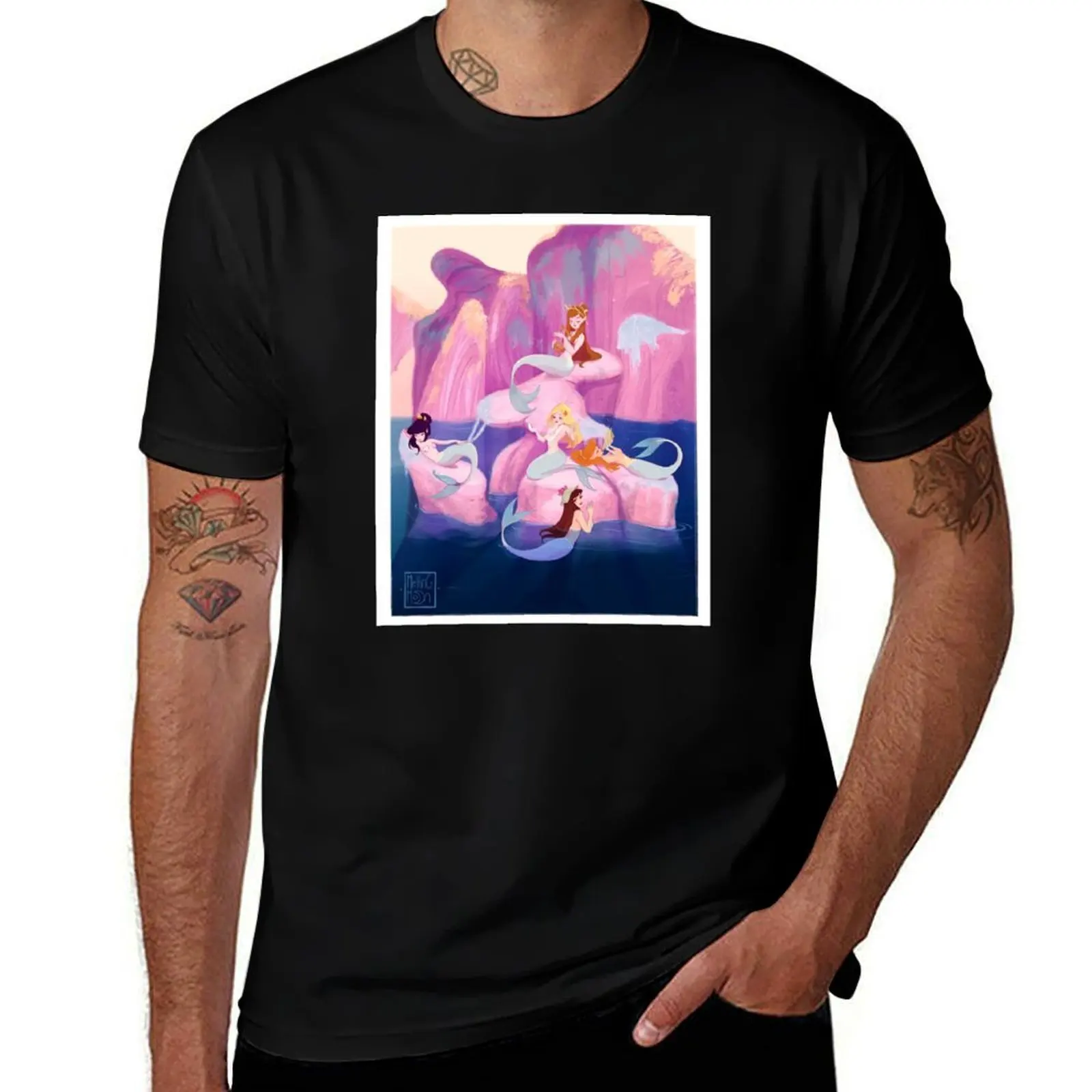 Mermaid lagoon T-Shirt Modern Style Print T-Shirt