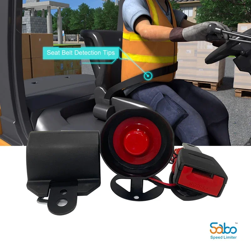 SABO Seat Belt Detection Alarm System Forklift Truck Unbuckled Seat Belt Alarm System
